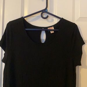 Black T Shirt Dress Size Extra Large